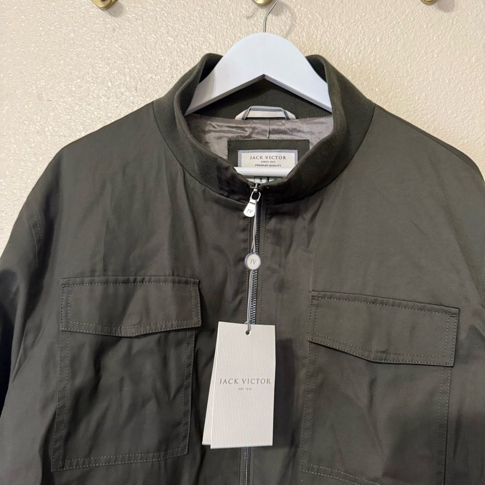 NWT Jack Victor Jonathan Green Mens Cargo Pocket Safari Jacket size XL $498 - Picture 8 of 10